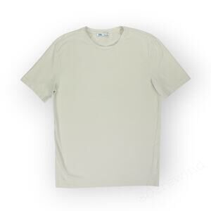 Large Zara T-Shirt Basic Ecru-Beige ShortSleeve Soft Stretch Crewneck